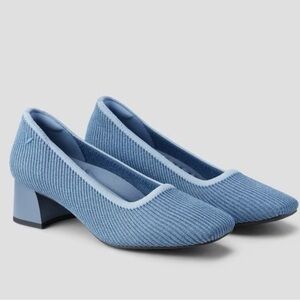 NEW in Box Vivaia Blue Women's Block Heels